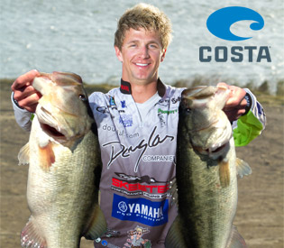 Chad Pipkens with 2 Falcon Lake giant bass