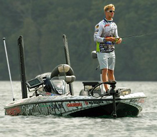 Chad Pipkens fishing the 2013 Bassmaster St. Lawrence River Showdown featured. Photo credit: B.A.S.S./Seigo Saito