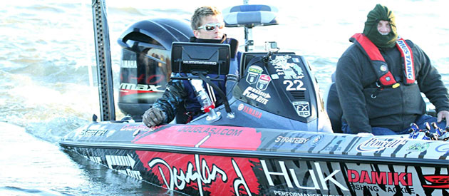 Chad Pipkens preps for blast off during the 2016 Bassmaster Classic