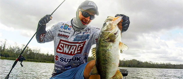 Chad Pipkens Harris Chain big bass 2022 Bassmaster Elite Series event slider